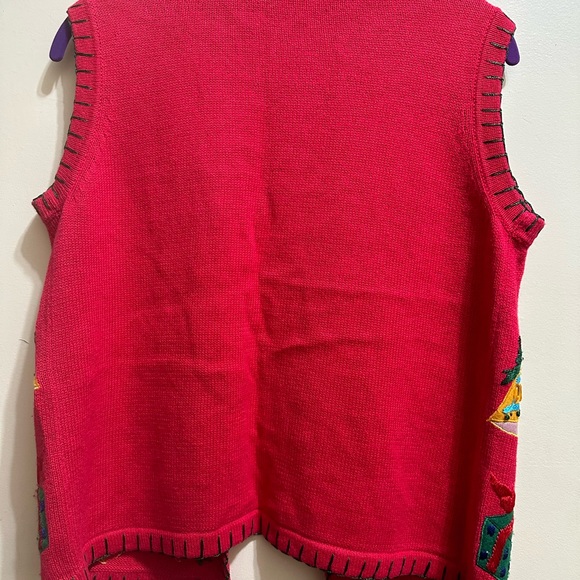 Victoria Harbour Vintage Christmas Sweater Vest - Picture 2 of 5